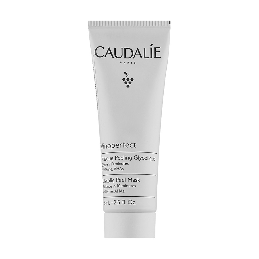 Гліколева маска-пілінг для обличчя Caudalie Vinoperfect Glycolic Peel Mask, 75 мл