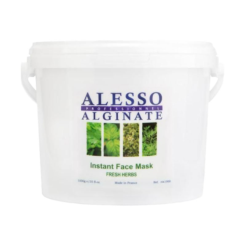 Маска розчинна Alesso Professionnel Fresh Herbs Свіжі трави, заспокійлива для проблемної, жирної шкіри, 1 кг