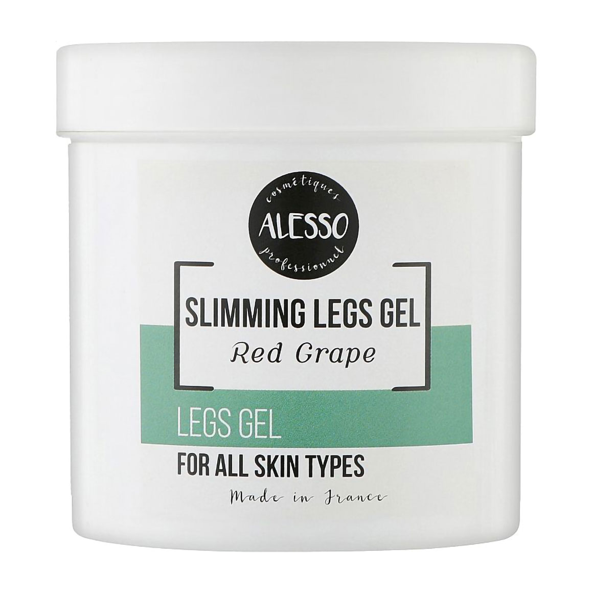 Освіжальний крем-гель для ніг Alesso Professionnel Slimming Legs Gel Red Grape, 250 мл